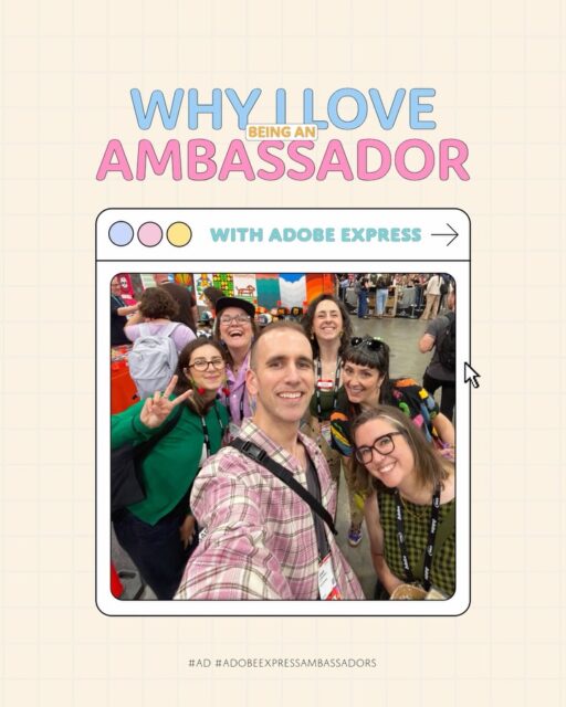 Imagine being part of a global creative community of buddies where you get paid to play, attend fun events, and the inside scoop on your favorite tools? That’s the @adobeexpress ambassador program.✨❤️

Swipe through for just a few of the ways this program has changed my life for the better and apply to join yourself at the link below, friends!

Learn more and apply here: adobe.ly/3MWeD8W

#Ad #AdobeAmbassadors #MyAdobeAmbassadorStory